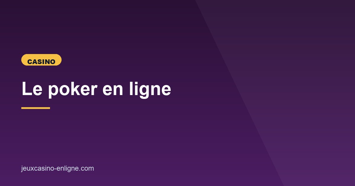 Illustration de l'article consacré au poker en ligne